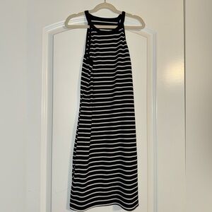 SHEIN Black and White Striped Dress